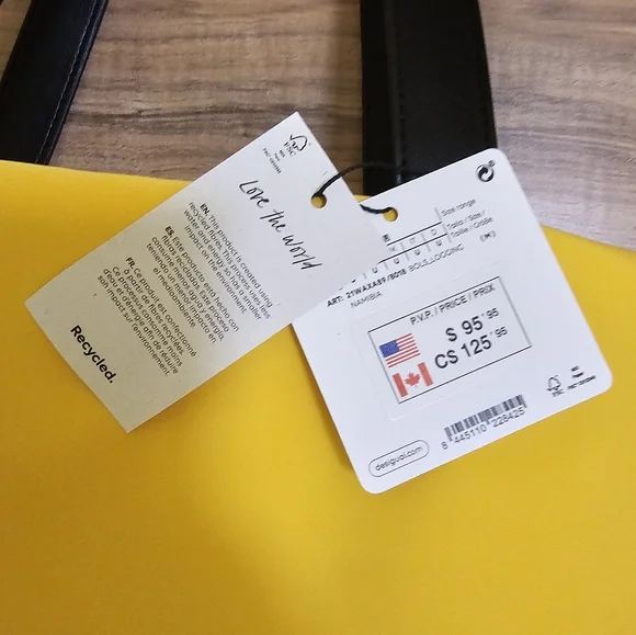 Desigual yellow padded tote - Picture 3 of 10